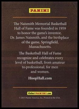2015-16 Panini Class of 2015 Hall of Fame Enshrinement